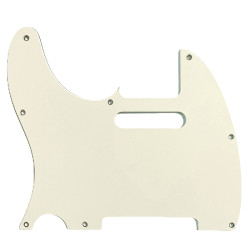 WD PICKGUARD® LEFT HAND FOR FENDER® TELE® 8 HOLES 2.3mm 3 PLY PARCHMENT