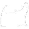 Pickguard, Telecaster®, 8-Hole Mount, White, 3-Ply