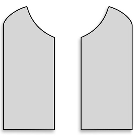 « GOLPEADOR » SET OF 2 SELF-ADHESIVE CLEAR PICKGUARD 17x7cm (LEFT/RIGHT)