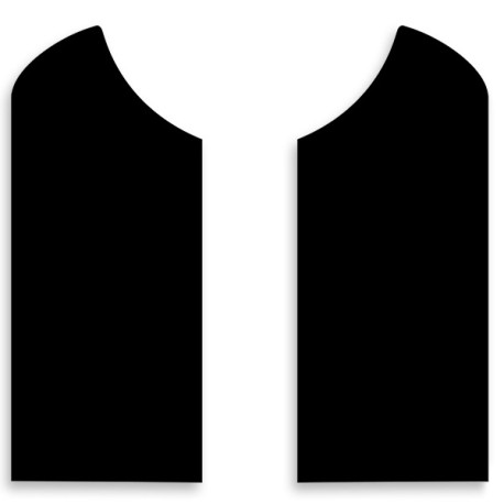 « GOLPEADOR » SET OF 2 SELF-ADHESIVE BLACK PICKGUARD 17x7cm (LEFT/RIGHT)