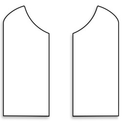 « GOLPEADOR » SET OF 2 SELF-ADHESIVE WHITE PICKGUARD 17x7cm (LEFT/RIGHT)