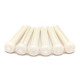 TUSQ® TRADITIONAL STYLE BRIDGE PINS WITH MOP DOT 5.1mm WHITE (6pcs)