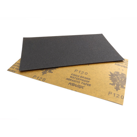 KOVAX® BONEGA WATERPROOF SANDPAPER 228 x 140mm P120 (Bulk 10pcs)