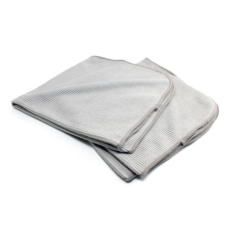 CHIFFON DE LUSTRAGE 400X400mm GRIS (2 PCES)