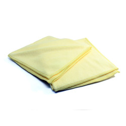 CHIFFON DE LUSTRAGE 330X330mm JAUNE (2 PCES)