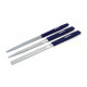 HOSCO FILE SET 3PCS / SET DE 3 LIMES (FILE LENGTH: 100mm - 43 CUT/INCH)