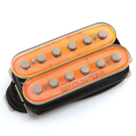 SP CUSTOM® HEAT CRUSHER HUMBUCKER PICKUP BRIDGE RAINBOW TRANSPARENT NO COVER