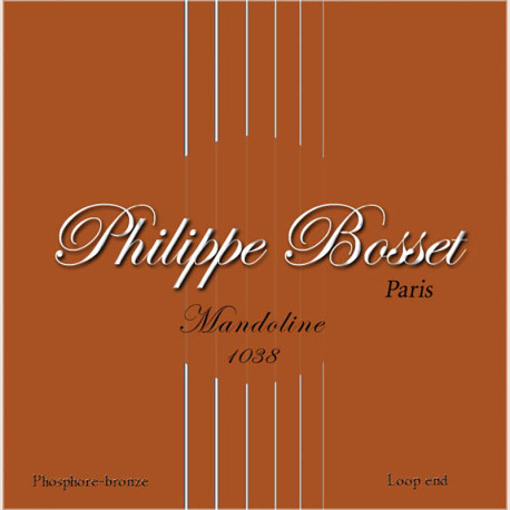 PHILIPPE BOSSET MANDOLINE PHOSPHOR BRONZE 10-38