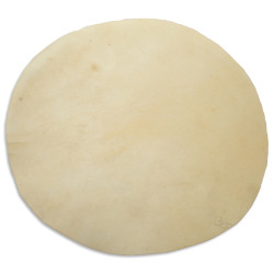 PEAU ANIMALE RASEE ET TANNEE-35 CM DIA