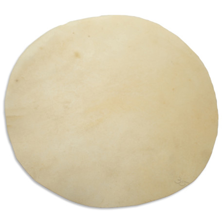 PEAU ANIMALE RASEE ET TANNEE-35 CM DIA