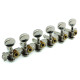 12 CORDES 6 X 6 SUR PLATINE NICKEL BOUTONS METAL (E/A25mm)