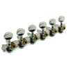12 CORDES 6 X 6 SUR PLATINE NICKEL BOUTONS METAL (E/A25mm)