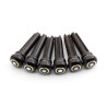 BRIDGE PINS EBONY FOR ACOUSTIC GUITAR MOP DOT / BRASS RING 5.1mm (6pcs)