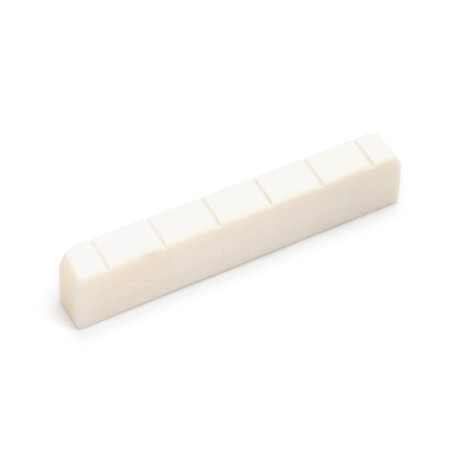 SLOTTED BONE NUT FOR CLASSICAL GUITAR 52 x 10 x 6mm