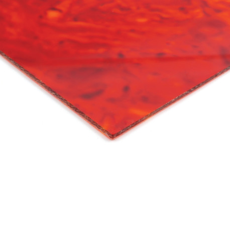 WD® CUSTOM PICKGUARD BLANK 39.5 X 23cm 1-PLY (1.78mm) SEMI-TRANSPARENT TORTOISE