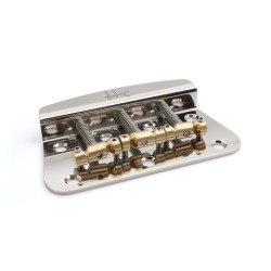 HALON® MUSICMASTER® STYLE BRIDGE BRASS SADDLES CHROME