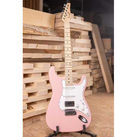 MARCEAU® GUITAR EXPERIENCE MAPLE NECK SHELL PINK GLOSS