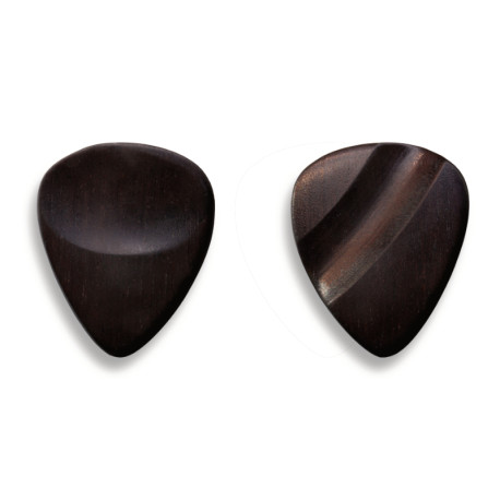 CARVED PICKS EBONY (2pcs)
