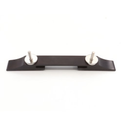 EBONY BASE FOR ARCHTOP BRIDGE NICKEL THUMBWHEELS