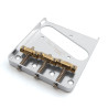 GOTOH® BS-TC1 VINTAGE BRIDGE FOR TELE® IN-TUNE BRASS SADDLES CHROME