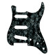 WD® CUSTOM PICKGUARD FOR STRAT® SSS 11 HOLES 2.28mm 4 PLY DARK BLACK PEARL