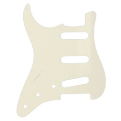 WD® CUSTOM PICKGUARD FOR STRAT® LEFT HAND SSS 11 HOLES 2.28mm 3 PLY PARCHMENT