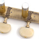 APARICIO CLASSICAL MACHINE HEADS "CACERES" BRONZE / GOLD SHAFTS / IVORY BUTTONS