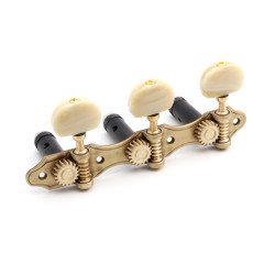 APARICIO CLASSICAL MACHINE HEADS "MURCIA" BRONZE / BLACK SHAFTS / IVORY BUTTONS