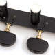 APARICIO CLASSICAL MACHINE HEADS "TERUEL" BLACK / BLACK SHAFTS / EBONY BUTTONS