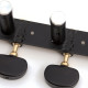 APARICIO CLASSICAL MACHINE HEADS "TOLEDO" BLACK / BLACK SHAFTS / EBONY BUTTONS