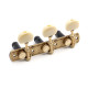 APARICIO CLASSICAL MACHINE HEADS "TOLEDO" BRONZE / BLACK SHAFTS / IVORY BUTTONS