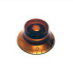 WD MUSIC® BELL KNOBS FOR LEFT HAND US POTS AMBER (2pcs)