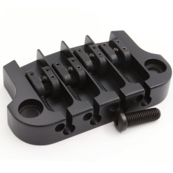 HIPSHOT® SUPERTONE GIBSON® REPLACEMENT BASS BRIDGE 3 POINTS BLACK
