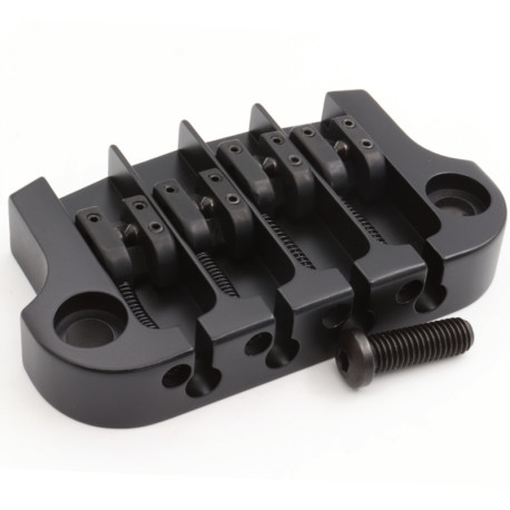 HIPSHOT® SUPERTONE GIBSON® REPLACEMENT BASS BRIDGE 3 POINTS BLACK
