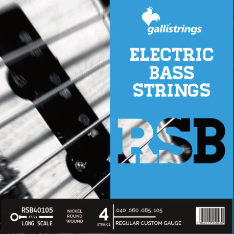 GALLI STRINGS® ELECTRIC BASS STRINGS RS NICKEL 34" 040-100