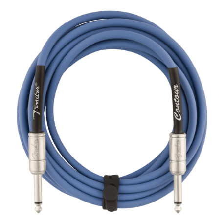 FENDER® CONTOUR SERIES INSTRUMENT CABLE LAKE PLACID BLUE (4.5m)