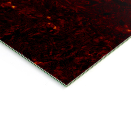 PICKGUARD BLANK TORTOISE BROWN 4-PLY 290 x 490mm (T / M / B / M)