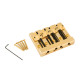 FENDER® HIMASS™ 4-STRING BASS BRIDGE ASSEMBLY WITH ZINC SADDLES GOLD