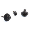 STANDARD STRAP LOCKS BLACK (2pcs)