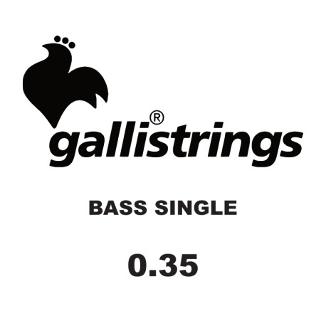 GALLI STRINGS® SINGLE ELECTRIC BASS STRINGS 0.35