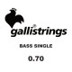 GALLI STRINGS® SINGLE ELECTRIC BASS STRINGS 0.70