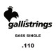 GALLI STRINGS® SINGLE ELECTRIC BASS STRINGS 0.110