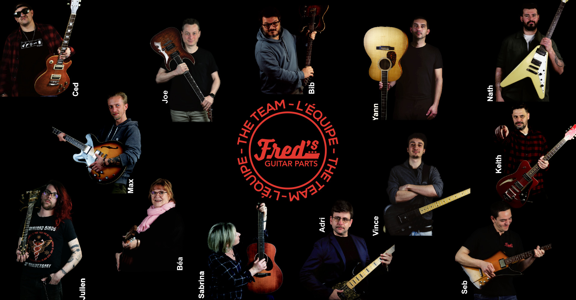 équipe Freds Guitar Parts